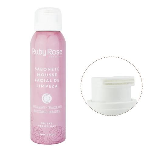 Sabonete Mousse Facial de Limpeza Frutas Vermelha - Ruby Rose